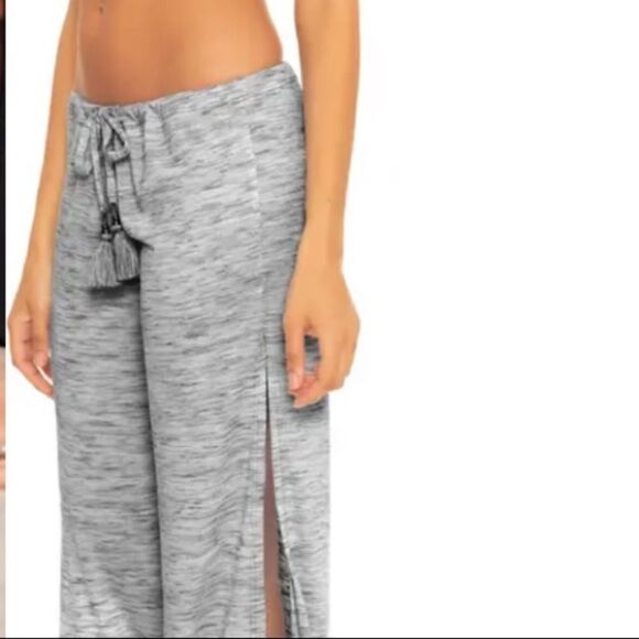 Becca L Whisper Lightweight Knit Swim Cover Up Pants in Blue - Picture 2 of 14